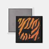 Wild Tiger Magnet (Vorderseite/Rückseite)