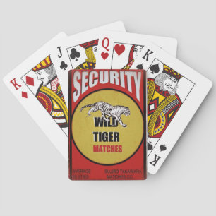 Wild Tiger Matches Spielkarten