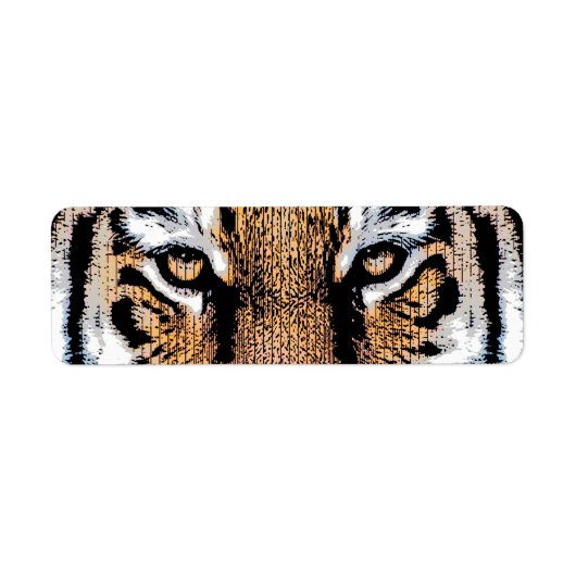 Wild Tiger Portrait Graphic Press Style (Vorne)