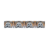 Wild Tiger Portrait Graphic Press Style Einladungsbanderole (Flach)