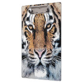 Wild Tiger Portrait Graphic Press Style Klemmbrett (Links)