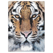 Wild Tiger Portrait Graphic Press Style Klemmbrett (Rückseite)