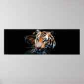 Wild Tiger Poster Print (Vorne)