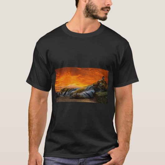 Wild Tiger Predator T-Shirt Design (Vorderseite)