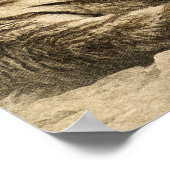 Wild Tiger Safari Jungle Artwork Foto Poster (Ecke)