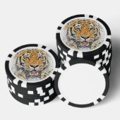 Wild Tiger Sketch - Safari Thema Pokerchips (Stapel)