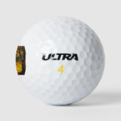 Wild Tiger und eine Schlange (Tierart) Golfball (Logo)
