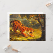 Wild Tiger und eine Schlange (Tierart) Karte (Vorderseite/Rückseite Beispiel)