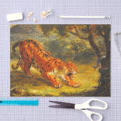 Wild Tiger und eine Schlange (Tierart) Seidenpapier (Handwerk)