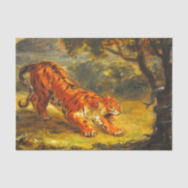 Wild Tiger und eine Schlange (Tierart) Seidenpapier