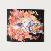 Wild Tiger Wandteppich (Vorderseite (Horizontal))