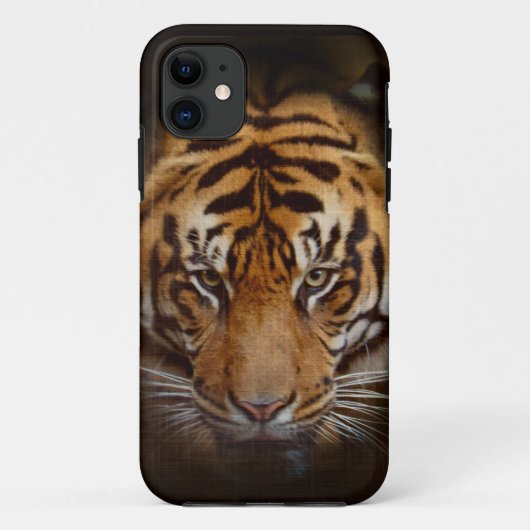 Wild Tiger Wildlife Fine Art Mobile iPhone Case (Rückseite)