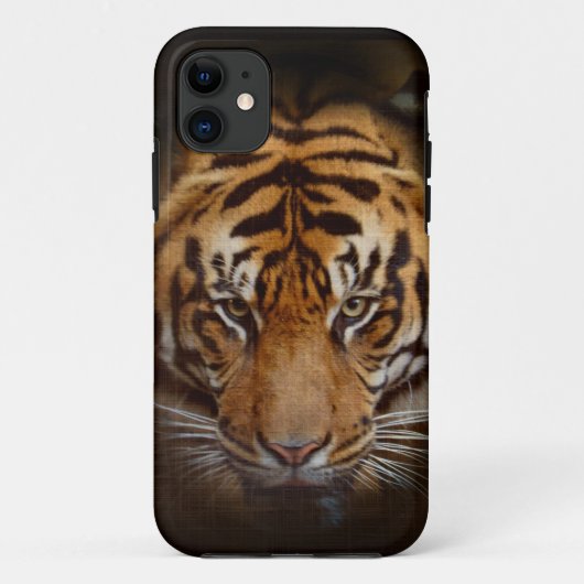 Wild Tiger Wildlife Fine Art Mobile iPhone Case (Rückseite)