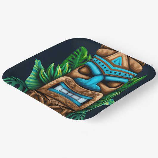Wild Tiki Luau Pappteller (Gewinkelt)