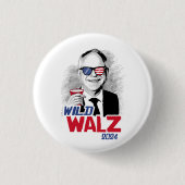 Wild Tim Walz Button (Vorderseite)