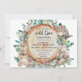 Wild Time Niedliche australische Tiere Geburtstag Einladung (Vorderseite)