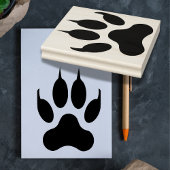 Wild Tracks Paw Print Rubber Briefmarke Gummistempel