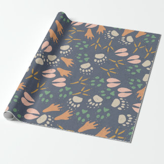 Wild Tracks Spring Wrapping Paper Geschenkpapier