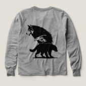 Wild Trio: Wolf, Eagle, and Bear Silhouette (Design Rückseite)