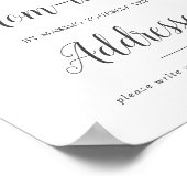 Wild Tropical Baby Shower Anschrift und Umschlagze Poster (Ecke)