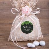 Wild Tropical Lush Palm Blätter Hochzeit Vielen Da Runder Aufkleber