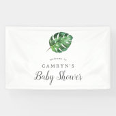 Wild Tropical Palm Baby Dusche Begrüßungsbanner Banner (Horizontal)