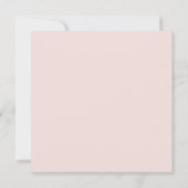 Wild Tropical Palm | Blush Square Wedding Einladung (Rückseite)