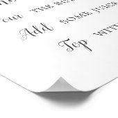 Wild Tropical Palm Brautparty Mimosa Bar Sign Poster (Ecke)