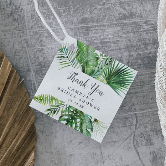 Wild Tropical Palm Brautparty Vielen Dank Geschenkanhänger