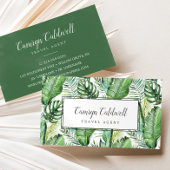Wild Tropical Palm Business Card Visitenkarte