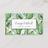 Wild Tropical Palm Business Card Visitenkarte (Vorderseite)