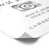 Wild Tropical Palm Foto Guest Book Sign Poster (Ecke)