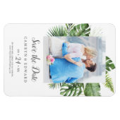 Wild-Tropical-Palm-Foto Save the Date Magnet (Horizontal)