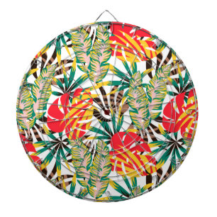 Wild Tropical Palm Leaves Dartscheibe