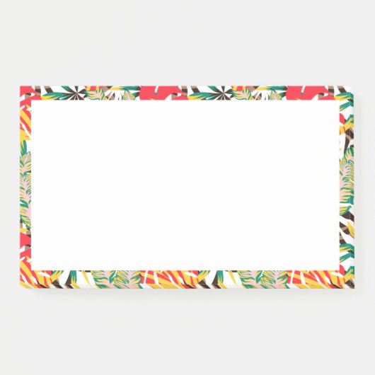 Wild Tropical Palm Leaves Post-it Klebezettel (Vorderseite)