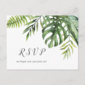 Wild Tropical Palm Song Request UAWG Postcard Einladungspostkarte (Vorderseite)