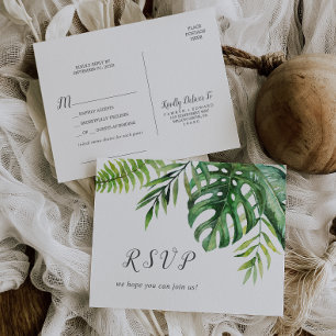 Wild Tropical Palm Song Request UAWG Postcard Einladungspostkarte