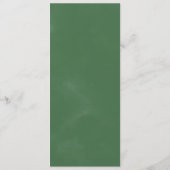 Wild Tropical Palm Wedding Dinner Menu Menükarte (Rückseite)