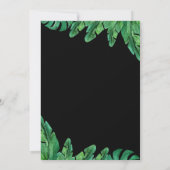 Wild Tropical Palm Wedding Einladung (Rückseite)