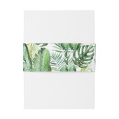 Wild Tropical Palm Wedding Invitation Bly Band (Rückseitenbeispiel)