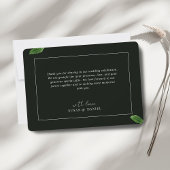 Wild tropische Blätter Foto Hochzeit Danke Karte