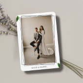 Wild tropische Blätter Foto Hochzeitreisen Details Begleitkarte