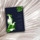 Wild-tropische Blätter & Modernes Chic Wedding Fot Einladung