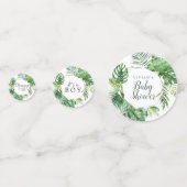 Wild tropische Palme Es ist ein Baby-Duschtisch Konfetti (Vorderseiten)