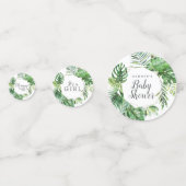 Wild-tropische Palme Es ist ein Mädchen-Kinderdusc Konfetti (Vorderseiten)