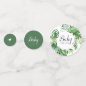 Wild-tropische Palme Es ist ein Mädchen-Kinderdusc Konfetti (Rückseiten)