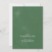 Wild tropische Palmgeometrie in einer Hochzeit Einladung (Rückseite)