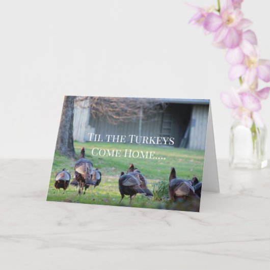 Wild Trukeys Funny Karte (Orchidee)