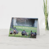 Wild Trukeys Funny Karte (Vorderseite)