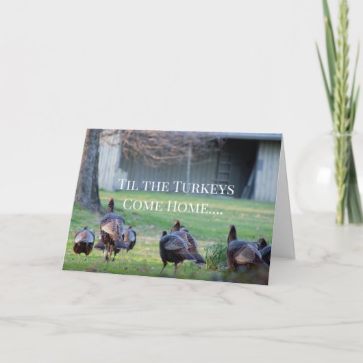 Wild Trukeys Funny Karte (Vorderseite)